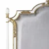 Casa Padrino Luxus Barock Doppelbett Weiß / Gold / Silbergrau - Barockstil Schlafzimmer Möbel