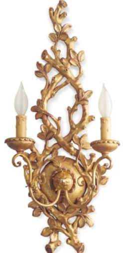 Casa Padrino Luxus Barock Doppel Wandleuchte Antik Gold 29 x 16 x H. 64 cm - Prunkvolle Wandlampe im Barockstil - Barock Leuchten - Luxus Qualität - Made in Italy