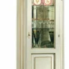 Casa Padrino Luxus Barock Eckvitrine Weiß / Gold - Barock Möbel - Made in Italy
