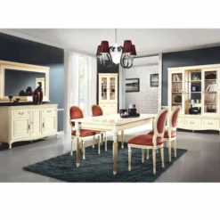Casa Padrino Luxus Barock Eckvitrine Creme / Gold H. 206,6 cm - Barock Esszimmer Möbel