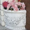 Casa Padrino Luxus Barock Eckblumentopf H. 45 cm - Made in Italy