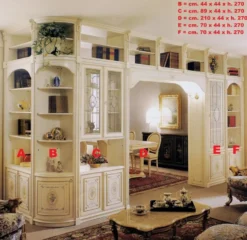 Casa Padrino Luxus Barock Eckschrank Weiß / Mehrfarbig / Gold - Riesiger Massivholz Wohnzimmer Schrank im Barockstil - Barock Wohnzimmer Möbel - Luxus Qualität - Made in Italy