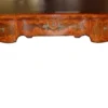 Casa Padrino Luxus Barock Empire Schreibtisch Sekretär 130 cm aus Eichenholz - Handgefertigt in Braun mit Bordeaux Lederoptik