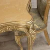 Casa Padrino Luxus Barock Esstisch Antik Gold - Rechteckiger Barockstil Küchentisch - Luxus Esszimmer Möbel im Barockstil - Barock Esszimmer Möbel - Barock Einrichtung