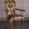 Casa Padrino Luxus Barock Esszimmer Set Grün / Braun / Gold - 1 Ausziehbarer Barock Esstisch & 6 Barock Esszimmerstühle - Esszimmer Möbel im Barockstil - Luxus Qualität - Made in Italy