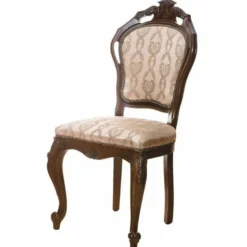 Casa Padrino Luxus Barock Esszimmer Stuhl 8er Set Beige / Dunkelbraun - Barock Möbel