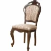 Casa Padrino Luxus Barock Esszimmer Stuhl Beige / Dunkelbraun H. 107 cm - Barock Möbel