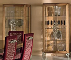 Casa Padrino Luxus Barock Esszimmer Set Braun / Bordeauxrot / Antik Silber - 1 Barock Esstisch & 6 Barock Esszimmerstühle - Luxus Esszimmer Möbel im Barockstil - Luxus Qualität - Made in Italy