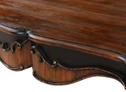 Casa Padrino Luxus Barock Esstisch Braun / Antik Schwarz 202,5 x 102 x H. 78,5 cm - Massivholz Esszimmertisch - Luxus Esszimmer Möbel im Barockstil - Barock Möbel - Barock Einrichtung