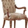Casa Padrino Luxus Barock Esszimmer Set Beige / Braun - 1 Barock Esstisch & 8 Barock Esszimmerstühle - Esszimmer Möbel im Barockstil - Edel & Prunkvoll