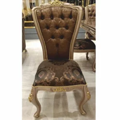 Casa Padrino Luxus Barock Esszimmer Set Medaillon Bordeauxrot / Gold 50 x 52 x H. 99 cm - 4 handgefertigte Esszimmerstühle - Barock Esszimmermöbel