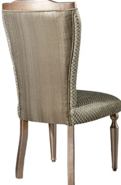 Casa Padrino Luxus Barock Esszimmer Stuhl Set Grün / Silber / Kupfer / Gold 55 x 55 x H. 102 cm - Küchen Stühle 6er Set - Esszimmer Möbel im Barockstil
