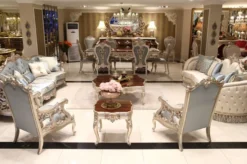 Casa Padrino Luxus Barock Esstisch Dunkelbraun / Silber - Hochwertiger handgefertigter Massivholz Esszimmertisch im Barockstil - Barock Esszimmer Möbel - Edel & Prunkvoll