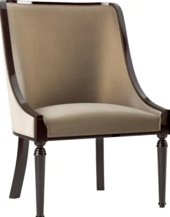 Casa Padrino Luxus Barock Esszimmer Stuhl Set Beige / Dunkelbraun Hochglanz 50 x 50 x H. 92 cm - Edles Küchen Stühle 6er Set - Barock Esszimmer Möbel