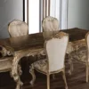 Casa Padrino Luxus Barock Esstisch Antik Gold - Handgefertigter Massivholz Esszimmertisch im Barockstil - Prunkvolle Barock Esszimmer Möbel