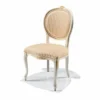 Casa Padrino Luxus Barock Esszimmer Stuhl Beige / Elfenbein / Gold - Barock Möbel - Made in Italy