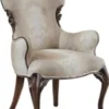 Casa Padrino Luxus Barock Esszimmerstuhl 8er Set mit Armlehnen Mehrfarbig / Dunkelbraun - Prunkvolle Esszimmerstühle im Barockstil - Barock Esszimmer Möbel - Luxus Esszimmer Möbel im Barockstil