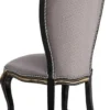 Casa Padrino Luxus Barock Esszimmerstuhl Set Silber / Schwarz / Gold - Handgefertigtes Küchen Stühle 6er Set - Barock Esszimmer Möbel - Edel & Prunkvoll