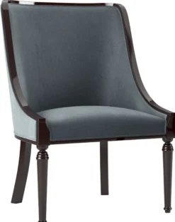 Casa Padrino Luxus Barock Esszimmer Stuhl Set Grau / Dunkelbraun Hochglanz 50 x 50 x H. 92 cm - Edles Küchen Stühle 6er Set - Barock Esszimmer Möbel