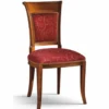 Casa Padrino Luxus Barock Esszimmer Stuhl Bordeauxrot / Braun - Made in Italy