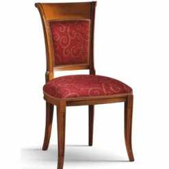 Casa Padrino Luxus Barock Esszimmer Stuhl Bordeauxrot / Braun - Made in Italy