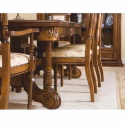 Casa Padrino Luxus Barock Esstisch Dunkelbraun / Braun 200-276 cm - Barock Möbel