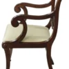 Casa Padrino Luxus Barock Esszimmerstuhl mit Armlehnen Braun / Gold 59 x 59 x H. 88 cm - Esszimmermöbel