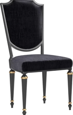 Casa Padrino Luxus Barock Esszimmer Set Schwarz / Antik Gold - 1 Esszimmertisch & 6 Esszimmerstühle - Barock Esszimmermöbel - Luxus Qualität - Edel & Prunkvoll