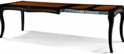 Casa Padrino Luxus Barock Esstisch Schwarz / Braun 164-264 cm - Barock Möbel - Made in Italy