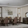 Casa Padrino Luxus Barock Esszimmer Stuhl 8er Set Grau / Braun / Gold - Prunkvolle Barockstil Küchen Stühle - Luxus Esszimmer Möbel im Barockstil - Barock Esszimmer Möbel - Barockstil Möbel