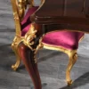 Casa Padrino Luxus Barock Esstisch Dunkelbraun / Gold 238 x 118 x H. 81 cm - Prunkvoller Küchentisch - Massivholz Esszimmertisch - Barock Esszimmer Möbel