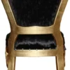 Casa Padrino Luxus Barock Esszimmer Set Schwarz / Gold 45 x 46 x H. 99 cm - 6 handgefertigte Esszimmerstühle - Barock Esszimmermöbel