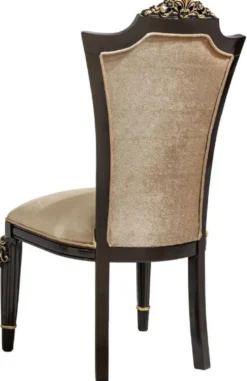 Casa Padrino Luxus Barock Esszimmer Stuhl 8er Set Hellbraun - Barock Möbel