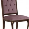 Casa Padrino Luxus Barock Esszimmerstuhl Set Lila / Dunkelbraun / Gold - Handgefertigtes Küchen Stühle 6er Set - Barock Esszimmer Möbel - Luxus Qualität - Made in Italy