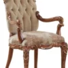Casa Padrino Luxus Barock Esszimmerstuhl 8er Set mit Armlehnen Beige / Braun - Barock Esszimmer & Restaurant Möbel - Edel & Prunkvoll