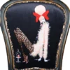 Casa Padrino Luxus Barock Esszimmer Set Dame mit High Heels Leopard / Schwarz / Braun 50 x 50 x H. 110 cm - 6 handgefertigte Esszimmerstühle - Barockmöbel