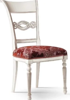 Casa Padrino Luxus Barock Esszimmerstuhl Set Bordeauxrot / Rosa / Weiß - Edles Barock Esszimmer Stühle 6er Set - Barock Esszimmer Möbel - Luxus Qualität - Made in Italy