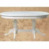 Casa Padrino Luxus Barock Esstisch Weiß 160-200 cm - Barock Esszimmer Möbel