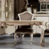 Casa Padrino Luxus Barock Esszimmer Set - 1 Barock Esstisch & 8 Barock Esszimmerstühle - Prunkvolle Esszimmer Möbel im Barockstil