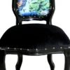 Casa Padrino Luxus Barock Esszimmer Set Comic Mehrfarbig / Schwarz 55 x 54 x H. 103 cm - 6 handgefertigte Esszimmerstühle - Designer Stühle - Barock Esszimmermöbel