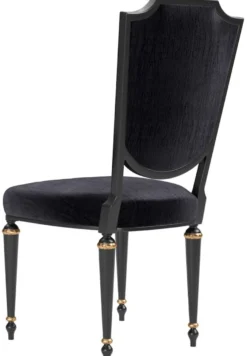 Casa Padrino Luxus Barock Esszimmer Stuhl Set Schwarz / Antik Gold 50 x 50 x H. 105 cm - Edle Küchen Stühle - Barock Stühle 6er Set - Esszimmer Möbel