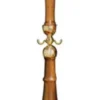 Casa Padrino Luxus Barock Garderobenständer Gold / Braun 45 x 45 x H. 175 cm - Edler Messing Kleiderständer - Barock Hotel Garderoben Möbel