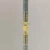 Casa Padrino Luxus Barock Garderobenständer Gold / Blau 40 x 40 x H. 178 cm - Edler Messing Kleiderständer - Barock Hotel Garderoben Möbel