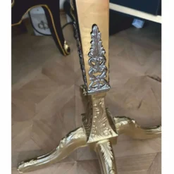 Casa Padrino Luxus Barock Garderobenständer Gold / Silber H. 180 cm - Made in Italy
