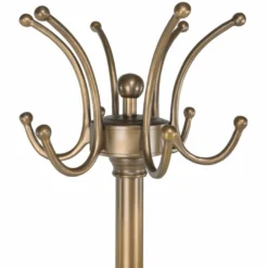 Casa Padrino Luxus Barock Garderobenständer Antik Messing H. 172 cm - Aluminium Kleiderständer - Barock Garderoben Möbel