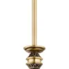 Casa Padrino Luxus Barock Hängeleuchte Messing mit Patina Ø 12 x H. 70 cm