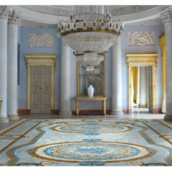 Casa Padrino Luxus Barock Hotel Teppich Blau / Braun / Creme - Verschiedene Größen