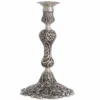 Casa Padrino Luxus Barock Kerzenständer Antik Silber H. 27,5 cm - Barock Deko