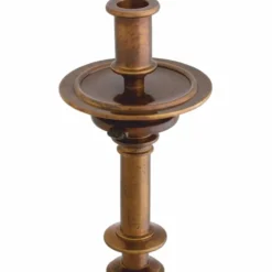 Casa Padrino Luxus Barock Kerzenständer Antik Gold H. 39,5 cm - Barock Deko