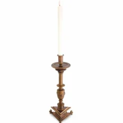 Casa Padrino Luxus Barock Kerzenständer Antik Gold H. 39,5 cm - Barock Deko